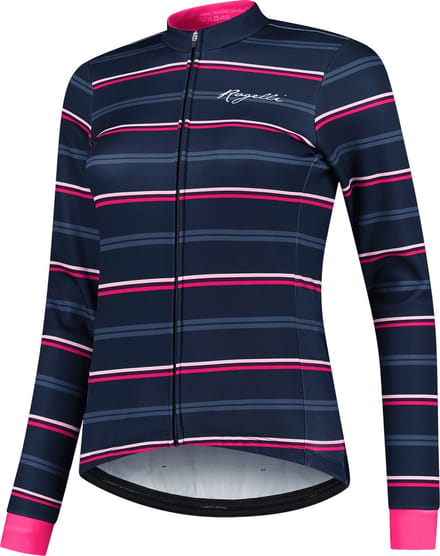 Rogelli Stripe Fietsjack Winter - Dames - Groen, Roze - Maat S