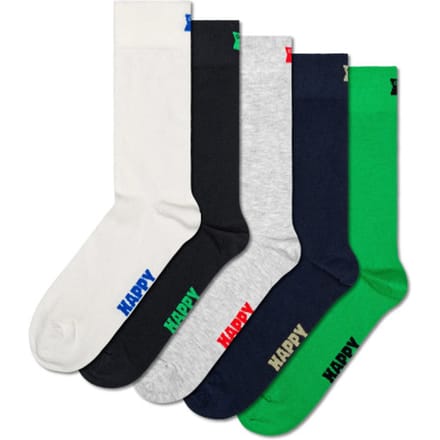 Happy Socks Effen Sokken Multi Colors 5-Pack - Maat 36-40