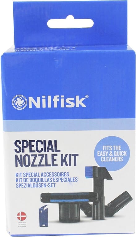 Nilfisk Speciale spuitmondenset voor eenvoudig en snel gebruik