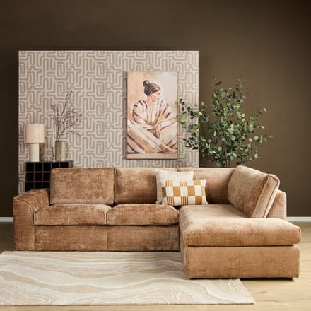 Hoekbank Teddy | Cinnamon Cremona