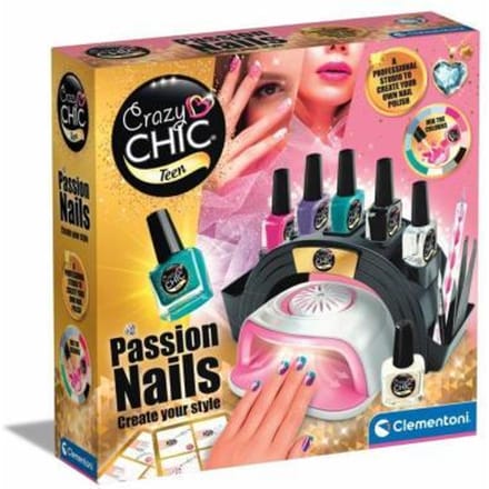 Clementoni - Crazy Chic Teens - Passion Nails - Nagelstudio voor tieners - Vanaf 14 jaar