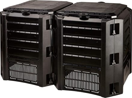 Compostsysteem 2 vaten 800 L - zwart