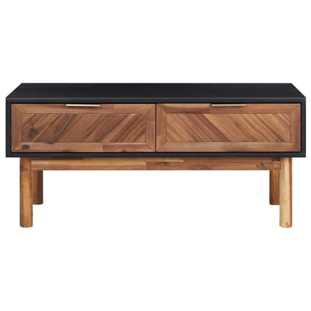 vidaXL - Salontafel - 90x50x40 - cm - massief - acaciahout - en - MDF