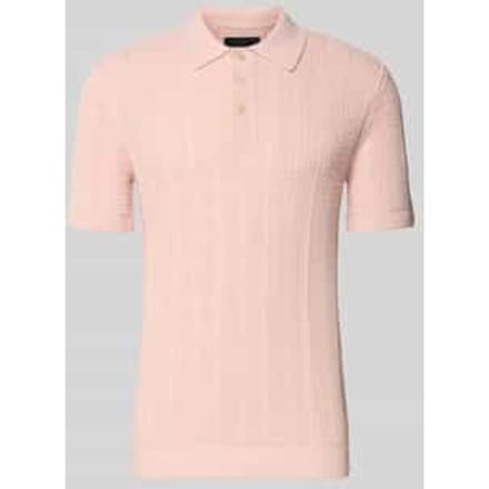 Slim fit poloshirt met knoopsluiting