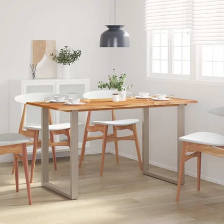 vidaXL - Eettafel - 140x70x76 - cm - massief - acaciahout