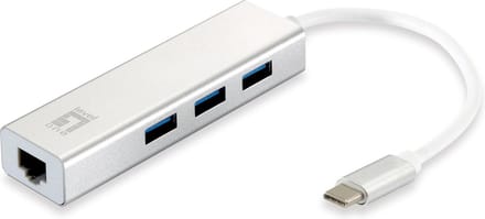 LevelOne USB-0504 - hub - 3 poorten USB hub - 3 - Wit