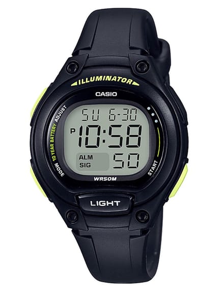 Casio Collection LW-203-1BVEF Unisex Horloge 35 mm - Zwart