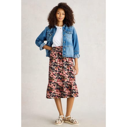 White Stuff Ava Reversible Skirt Green Multi Größe: 8 | Midiröcke Outlet | Damen | Grün