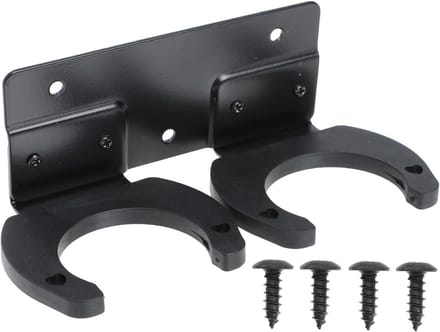 Microfoon Hanger - Muur Clip - Apparatuur Ophangen - Dubbele Sleuf Ontwerp - 15.8 cm - Zwart