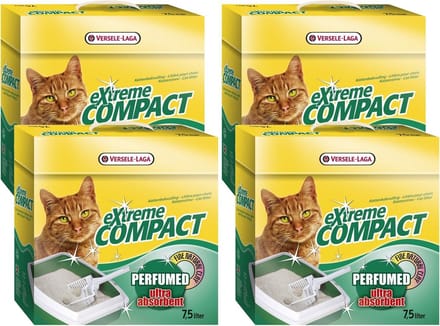 Versele-Laga Extreme Compact Geparfumeerd - Kattenbakvulling - 4 x 7.5 l