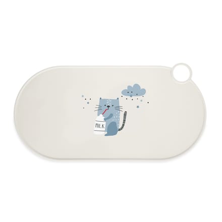 TIAKI Siliconen Voerbakplacemat Milky Kitty - L 50 x B 25 cm
