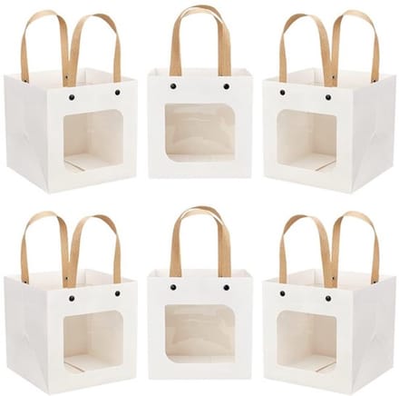 Dailygoody - Papieren Geschenkzakken - Geschenkverpakking - Witte