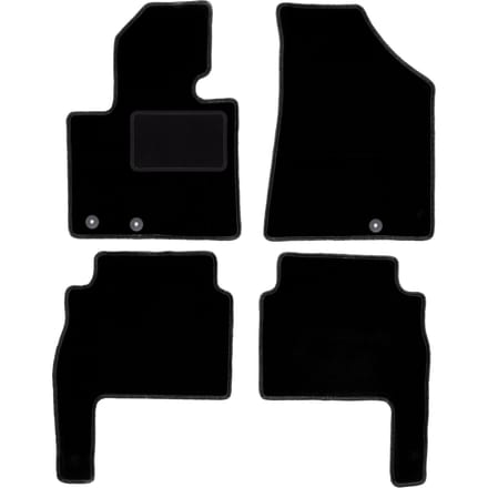 Zwarte veloursmatten voor: Kia Sorento II SUV (2009-2015)