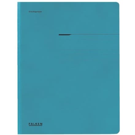 FALKEN verzamelmap, A4, flappen, manillakarton, blauw