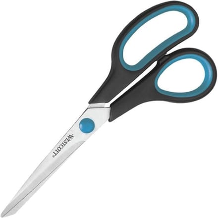 Westcott schaar - easy grip - 21cm - RVS - soft grip - linkshandig - AC-E30282
