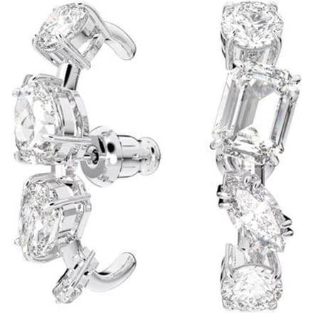 Swarovski Elegante Mode Gema Rhodium Vergulde Oorbellen Dames Oorbellen 5639331 Box (Random Color) white