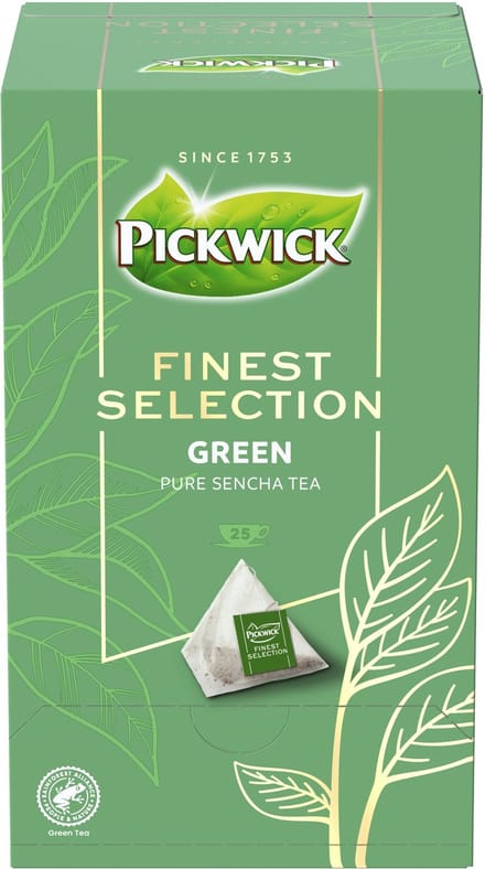 Thee pickwick finest selection green tea 25x2gr | 4 stuks