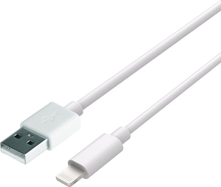 USB naar Lightning Kabel - Oplader - Oplaadkabel Geschikt voor Apple / Iphone oplader - MFI gecertificeerd- 20cm - Wit - Cazy