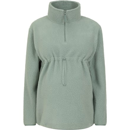 Mountain Warehouse Dames/Dames Sherpa Half Rits Zwangerschaps Fleece Top (Groen)