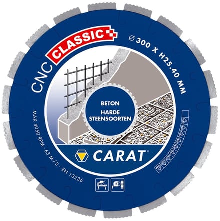 Carat Diamantzaag Beton Ø300X25,40Mm, Cnc Classic