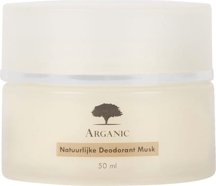 Natuurlijke Deodorant met Verzorgende Arganolie - Musk - 50 gram