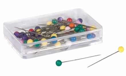 Rayher Kopspelden/naaispelden - 31 x 0.6 mm - gekleurd - 150x stuks - hobby steekspelden