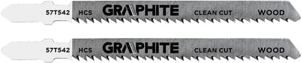 GRAPHITE Brzeszczot - Decoupeerzaagblad - 10 TPI - HCS - Omgekeerde Tanden
