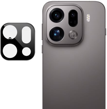 IMAK Camera Lens Protector - Geschikt voor OPPO Find X9 Pro Camera Lens Protector - IMAK 9H Tempered Glass - Zwart