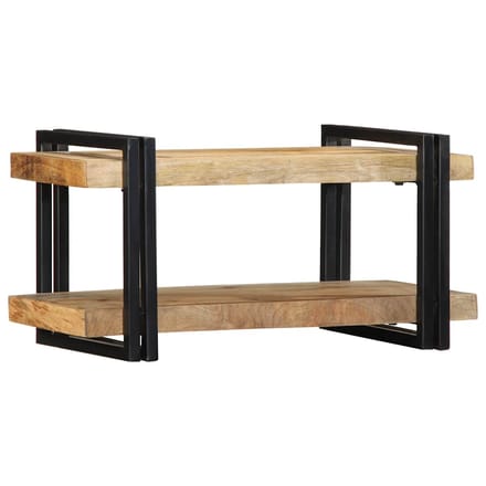 vidaXL - Wandschap - 70x33x35 - cm - massief - ruw - mangohout