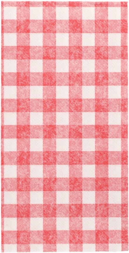 50 Servetten ROYAL Collection 1/8 vouw 40 cm x 40 cm rood Vichy Karo