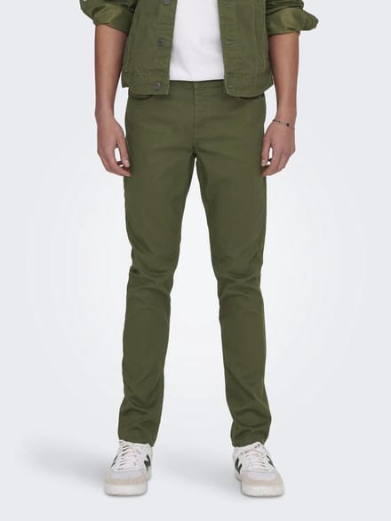 ONLY&SONS - ONSLOOM LIFE SLIM TWILL 4452 PANT - Heren - Broeken