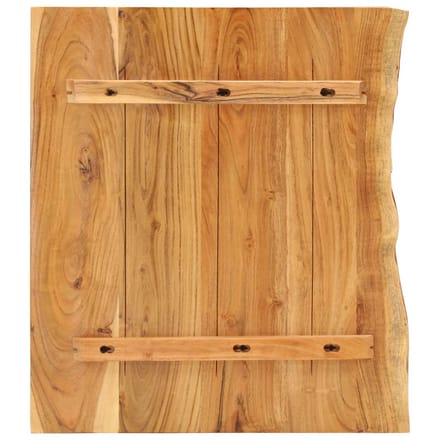 vidaXL - Wastafelblad - 80x52x2,5 - cm - massief - acaciahout