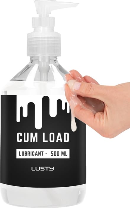 Lusty Cum Load Sperma Glijmiddel - 500 ml - Nieuwe Formule - Hybride Glijmiddel - Op Water- en Siliconenbasis