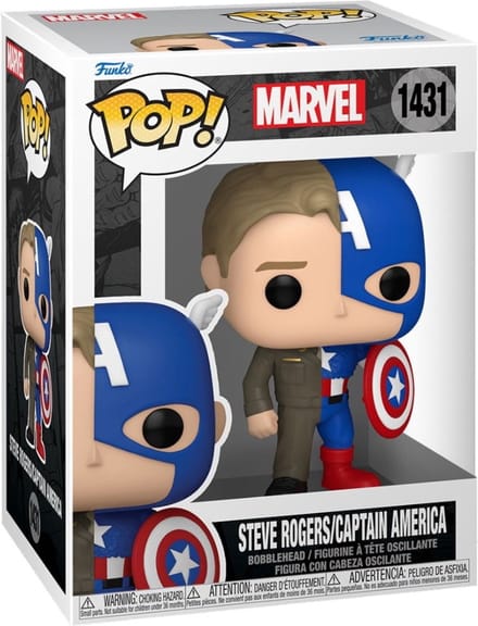 POP! Figures ! Marvel Split - Captain America/Steve Rogers Speelpoppen