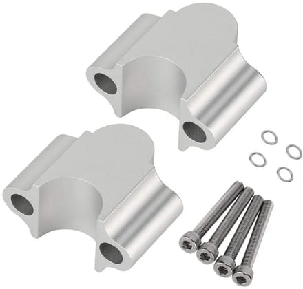 ZEYNOMAX - Motor Handlebar Riser - Aluminium Riser - Verbeterd Comfort - 22 mm - Geschikt voor 7/8 inch - Zwart - Universeel ontwerp