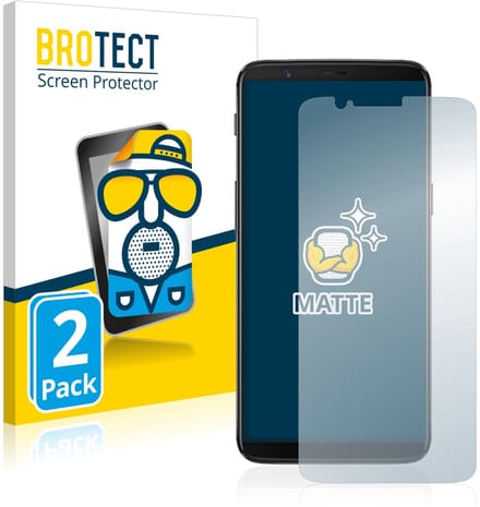 BROTECT - Screenprotector voor OnePlus 5T - Folie Beschermfolie matte 2 Stuks
