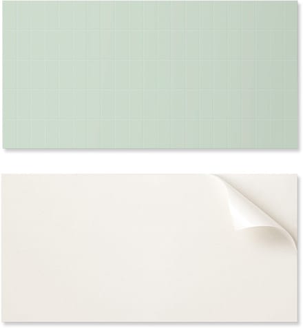 Zelfklevend decoratief element van vinyl voor thuis, rechthoekige rastertegels van 100x50 cm.