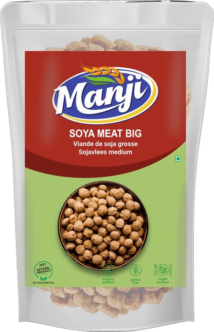 Manji - Soja Brokken Groot - Vleesvervanger - 500 g