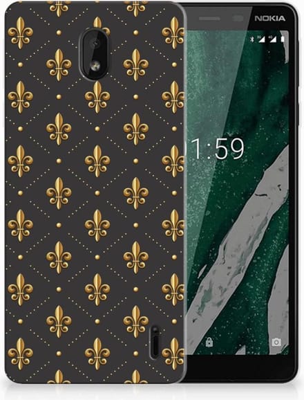 Nokia 1 Plus TPU bumper Franse Lelie