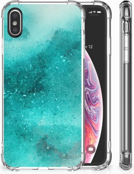 Back Cover Apple iPhone X | Xs Painting Blue