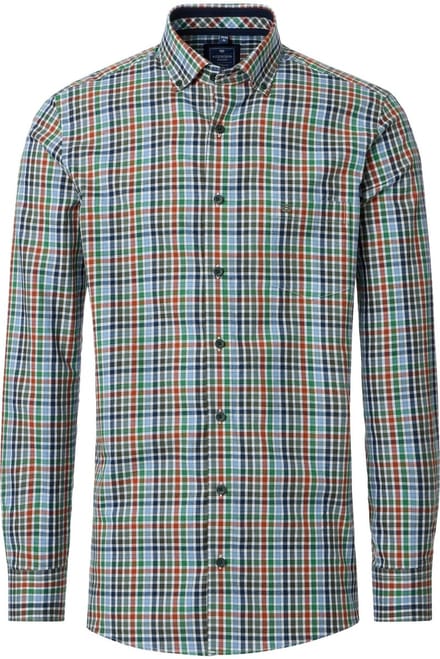 Redmond - Heren overhemd - Lange mouw - Multicolor - Ruit - Comfort fit - Maat XL