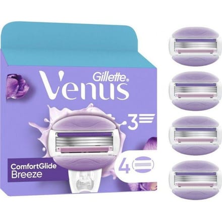 GILLETTE Lame de rasoir Pour Femme ComfortGlide Breeze Venus 4 lames de rasoirs