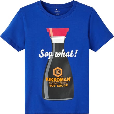 Name it t-shirt jongens - blauw - NKMfuze - maat 122/128