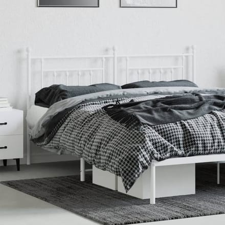 vidaXL - Vervangend - hoofdbord - 160 - cm - metaal - wit