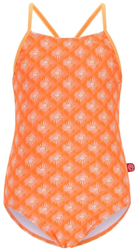 Just Beach J602-5018 Meisjes Badpak oranje Maat 146-152