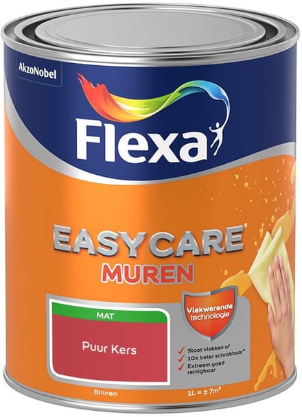 Flexa - Easycare Muren - Puur Kers - Mengverf - 1 L