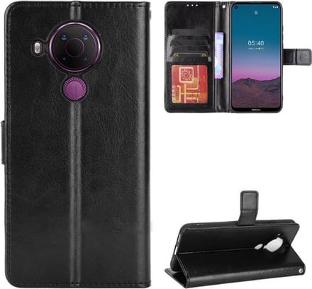 Portemonnee Book Case Hoesje Geschikt voor: Nokia 5.4 -  zwart