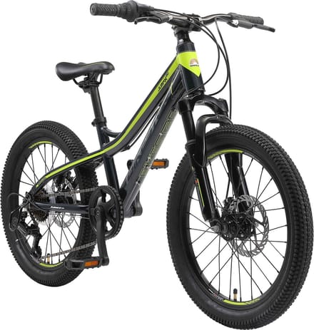 Bikestar kinderfiets MTB 7speed 20inch zwart/groen