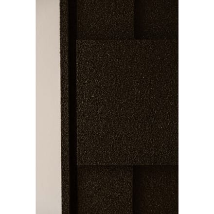 Indore Home – 3D Schilderij – Design A2 – Abstracte vormen – 3D wandpaneel - Zwart