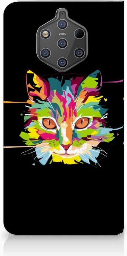 Book Case voor Nokia 9 PureView Magnet Case Cat Color